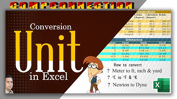 How to convert various unit of measurement in Excel