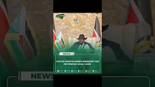 Justice Minister briefs President Kiir on pending legal cases