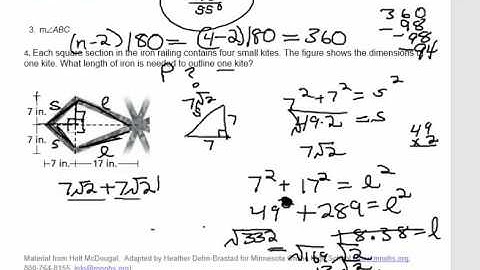 Geometry: Properties of Kites and Trapezoids Help Video