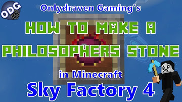 Minecraft - Sky Factory 4 - How to Make and Use a Project E Philosophers Stone