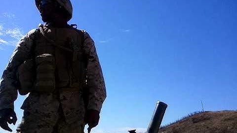 Live range 60mm mortar misfire in camp pendleton