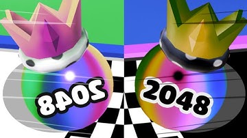 Ball Merge 2048 🆚 Reverse gameplay Ball Colour Run walkthrough , iOS Android New Update (part :1080)