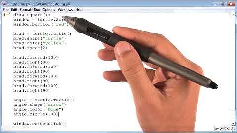 Lesson 2a (Use Classes)_Draw Turtles | 11. Whats Wrong with This Code | Python Programming