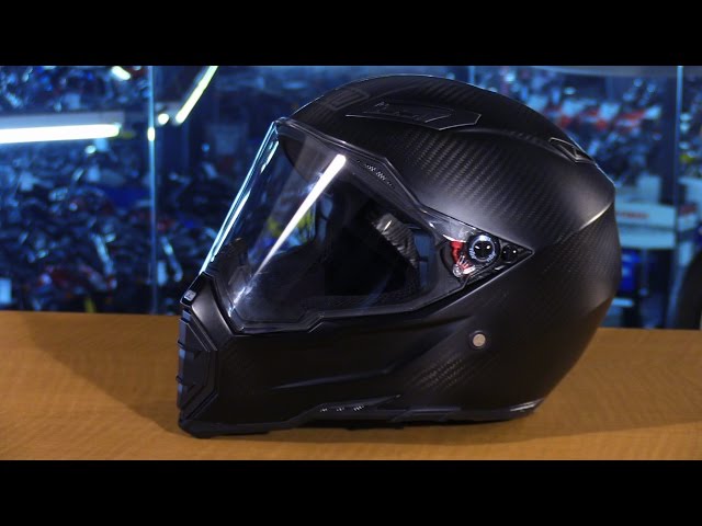 AGV AX-8 Evo Naked Carbon Full Face Motorcycle Helmet Review - YouTube