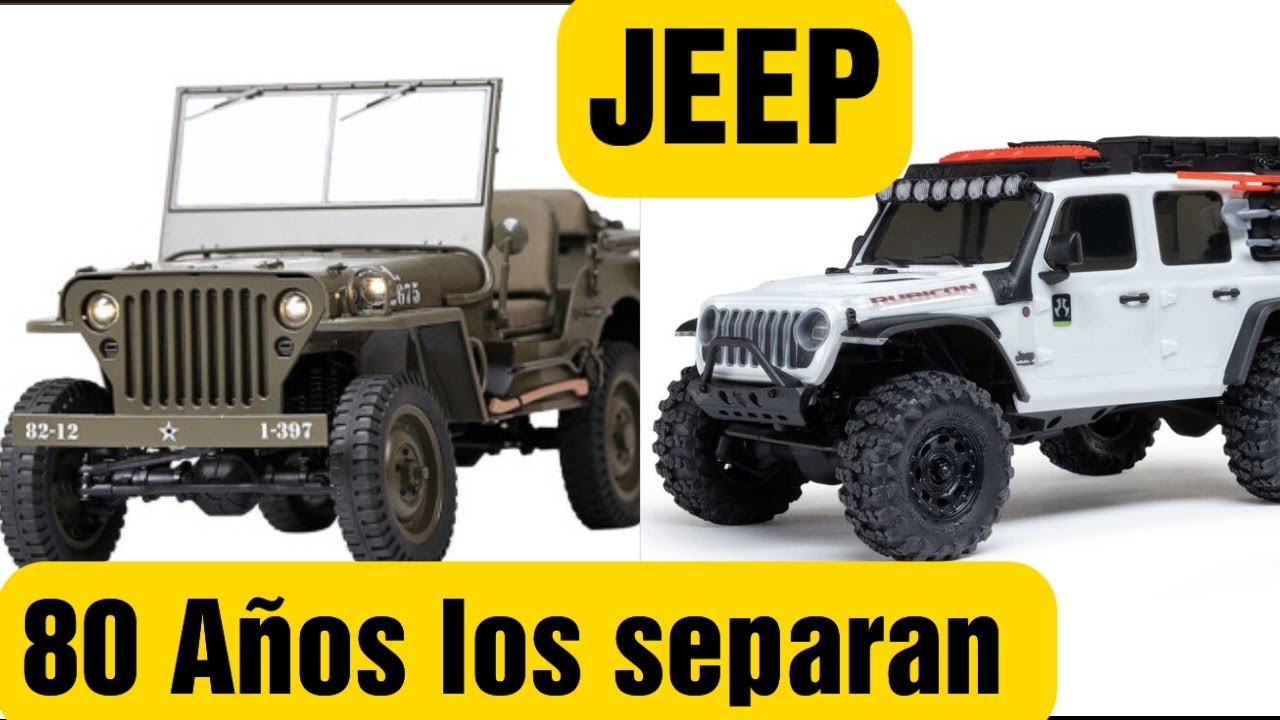 El Jeep más antiguo o el más moderno? Pequeño o Grande? Roc Hobby willys 1/6,Axial scx30 1/30 