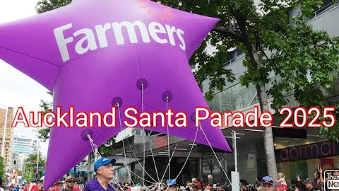 Auckland Santa Parade 2025 Full Coverage | 1 Hour Rainy Day Parade on Queen Street (Long Version)