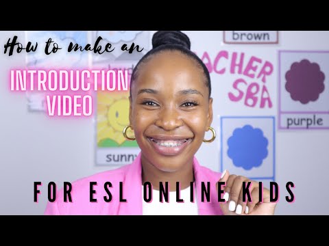 Sample Self-Introduction Video for teaching ESL Kids+Tips|Online Teaching #roadto8k #onlineteaching
