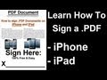 HOW TO SIGN PDFs ON A PHONE - iPhone iPad - Sign Date & Draw - Guide