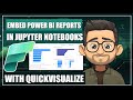 QuickVisualize in Microsoft Fabric: Embed PowerBI Reports in Jupyter Notebooks