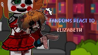 Fandoms react to FNAF (Elizabeth) 2/6