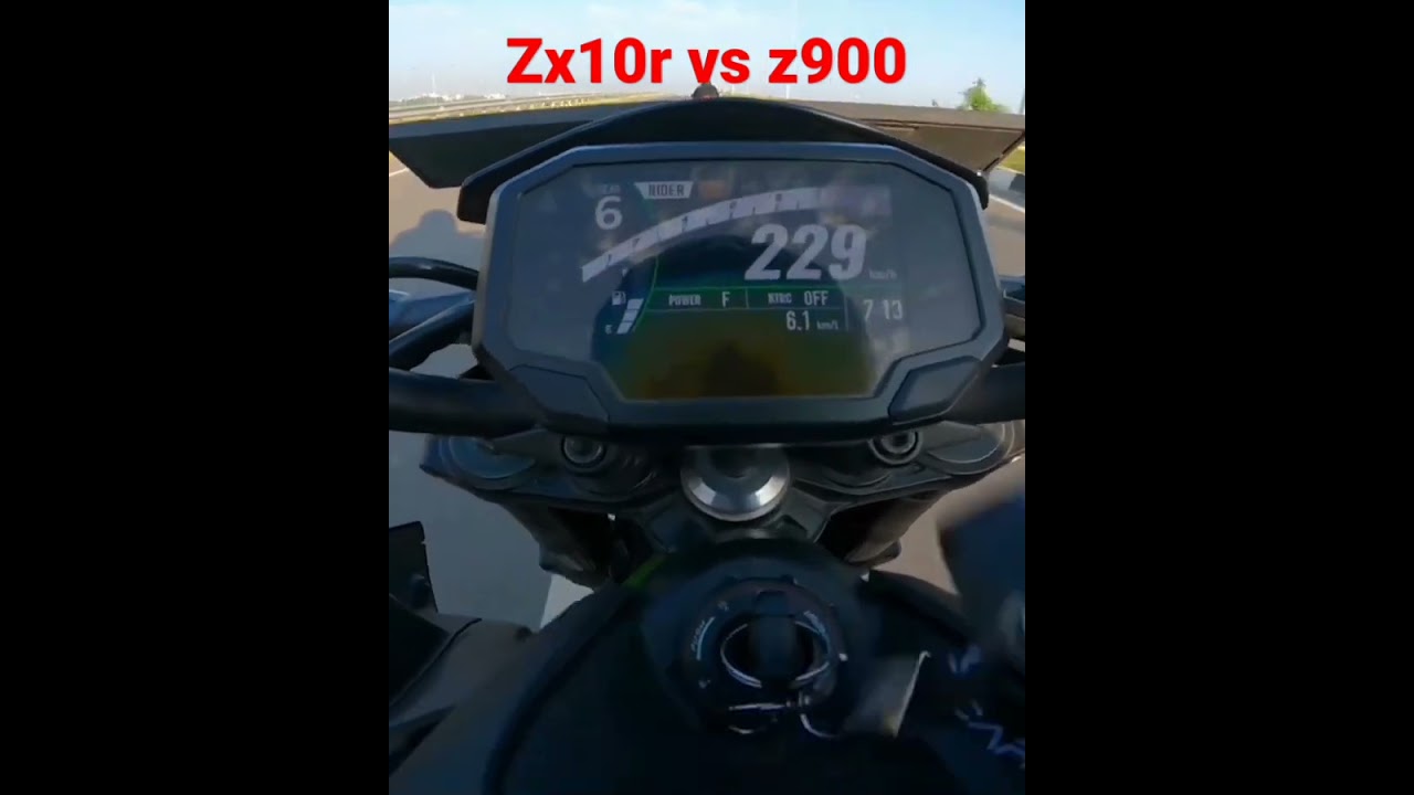 ZX10R vs Z900 | Kawasaki z900 top speed 😧🔥