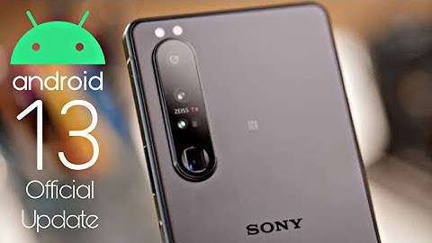Sony Xperia 1 III Android 13 Official Update (RELEASED)
