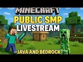 Minecraft Public SMP LIVE | JAVA+BEDROCK | Mcpe Live #minecraft #minecraftsmp