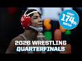 All four 174 lb matches - 2026 NCAA wrestling quarterfinals