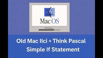 Old Mac IIci + Think Pascal | How to Use Simple If Statements | Retro Coding #1990