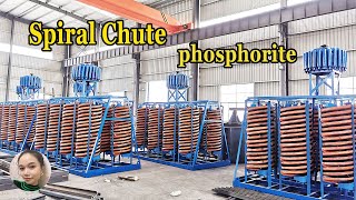 Chrome Ore Washing Plant Spiral Separator, Fibergl Spiral Chute For Phosphorite, Zircon, Tin Ore