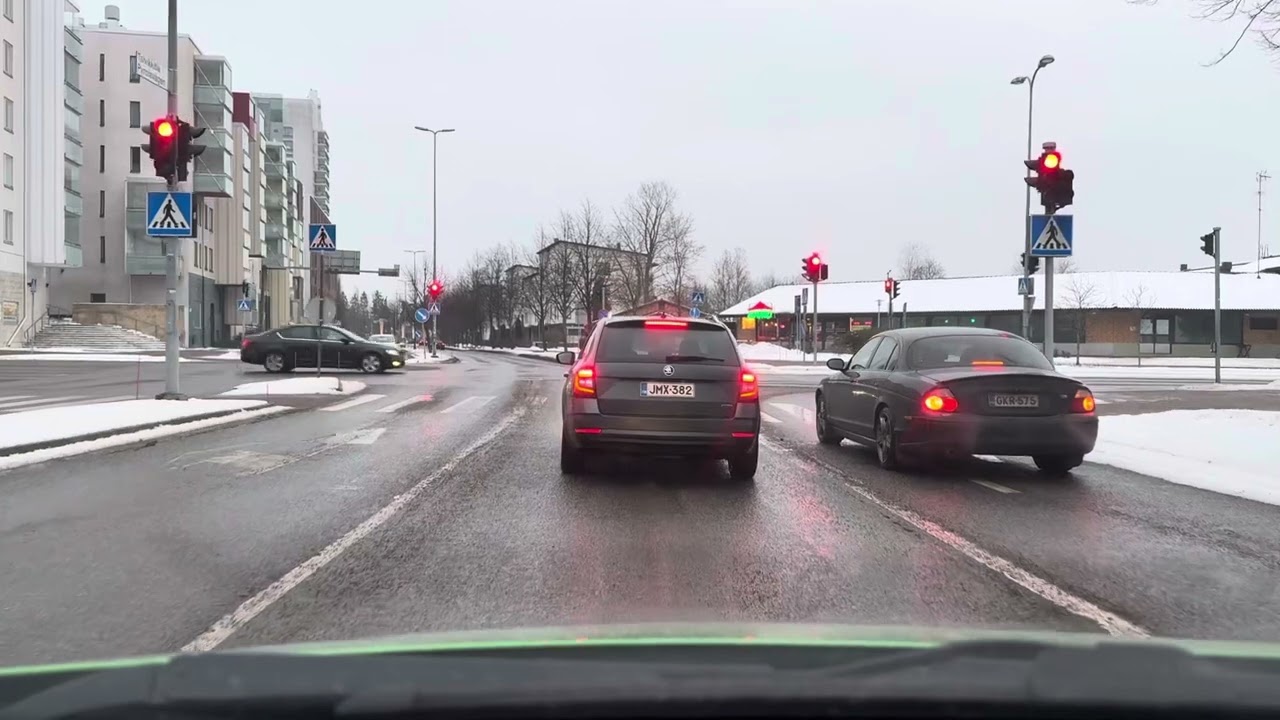 Driving from Vantaa to Helsinki | Peijas Hospital to Pirkkola Sports Park via Suburbs