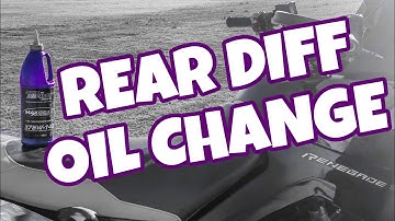 HOW TO CHANGE REAR DIFFERENTIAL / DIFF OIL CANAM RENEGADE OR OUTLANDER - Royal Purple 75w140