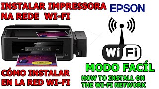 COMO INSTALAR QUALQUER IMPRESSORA EPSON NA REDE WI FI 2020 COLOCAR EPSON NA REDE SEM FIO