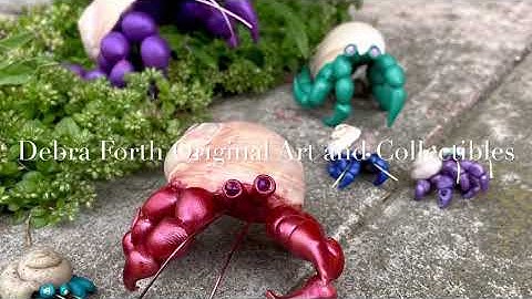 What are those!!! Giant Fantasy Polymer Clay Hermit Crab!