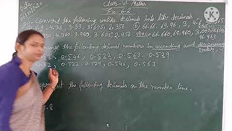 class 6 (Ex 6.2) Decimal