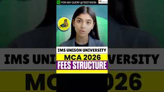 MCA at IMS Unison Dehradun 😱 Fees, ROI &amp; Placements Truth 2026!