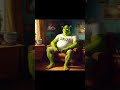 Shrek After His 30 By AI Ai Aiart Generativeart Shrek Fun Viral Mem Movie Character