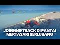 Tiga Tahun Dibiarkan Berlubang, Jogging Track di Pantai Mertasari Dikeluhkan Masyarakat