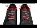 How to Lace Your Dress Shoes - Straight Bar Lacing