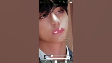 taehyung smudge edit💜 in ibis paint x #bts #v #ibispaintx #shorts