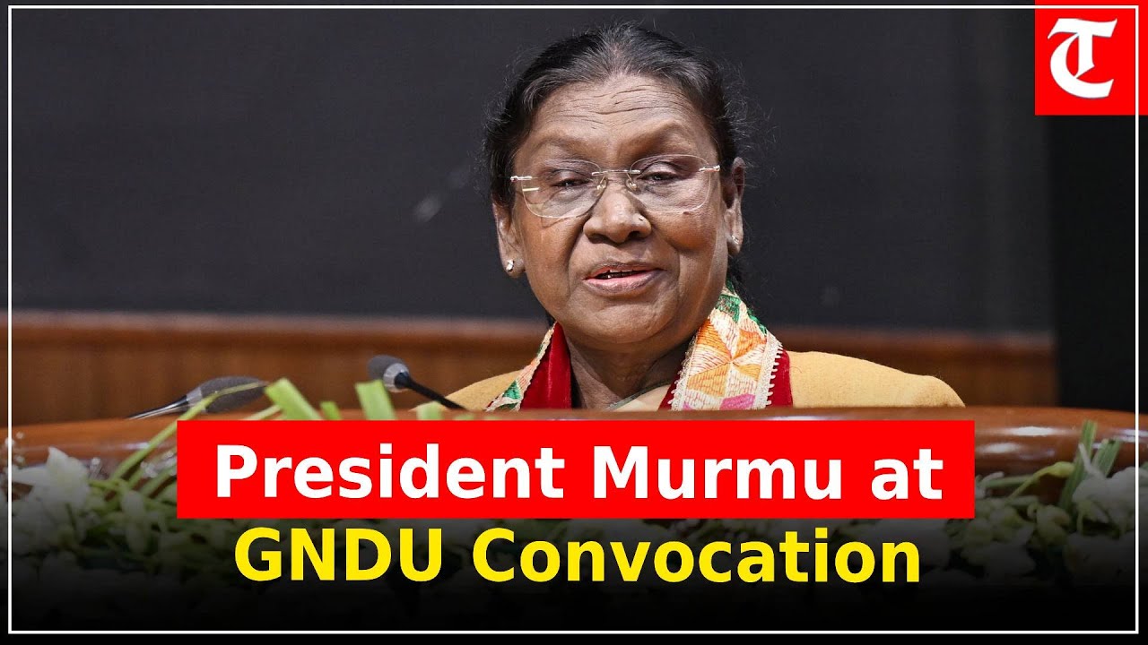 President Droupadi Murmu addresses GNDU’s 50th convocation, inspiring students and faculty alike.
