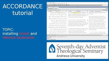Accordance tutorial-04: installing Greek and Hebrew keyboards