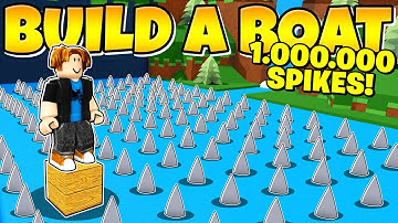 I PUT 1,000,000 SPIKES UNDER THE WATER AND KILLED EVERYONE! Build a Boat