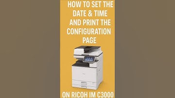 ✅ Ricoh IM C3000: Setup Date, Time & Configuration Print! ⚙️🖨️ #shorts #Ricoh #TechTips