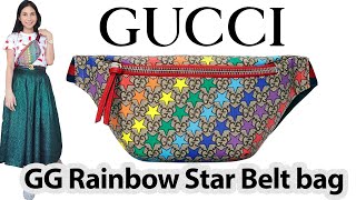 gucci rainbow star belt bag
