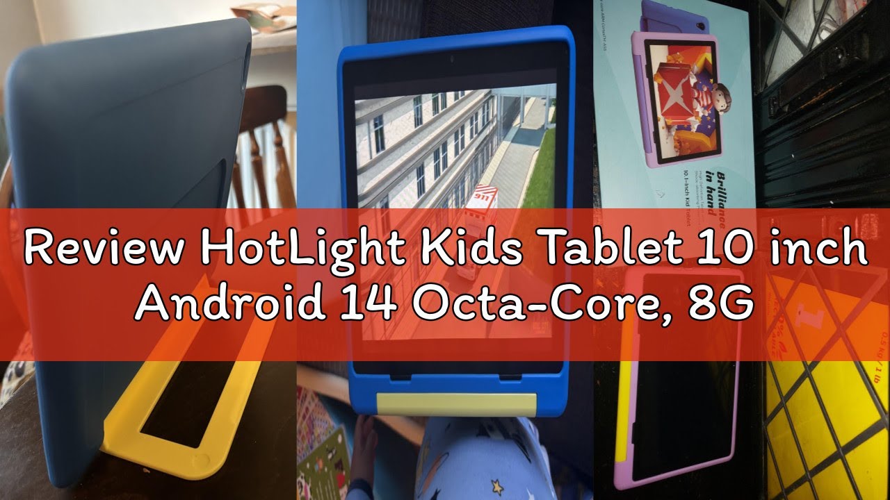 Review HotLight Kids Tablet 10 inch Android 14 Octa-Core, 8GB RAM+64GB ROM, 1280 * 800 IPS, 5MP+8MP