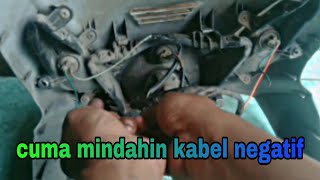 Hanya Memindahkan Kabel Negatif Tapi Bisa Membuat Lampu Sein Motor Beat Jadi Dua Fungsi