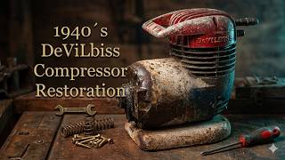 Old DeViLbiss air compressor restoration