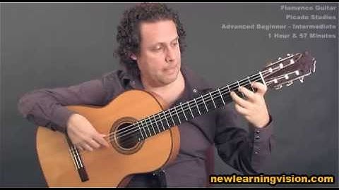 Picado Studies - Online flamenco guitar lesson demo (Adv-Beginner to Intermediate)