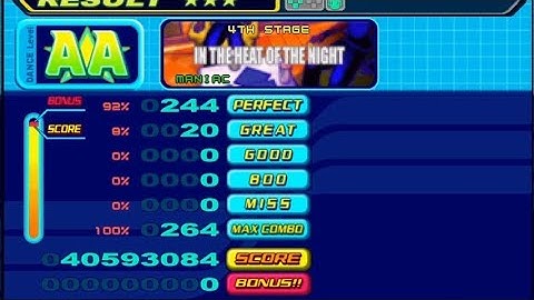 DDR 5thMIX - IN THE HEAT OF THE NIGHT (Maniac, 7) AA FC (no bar)