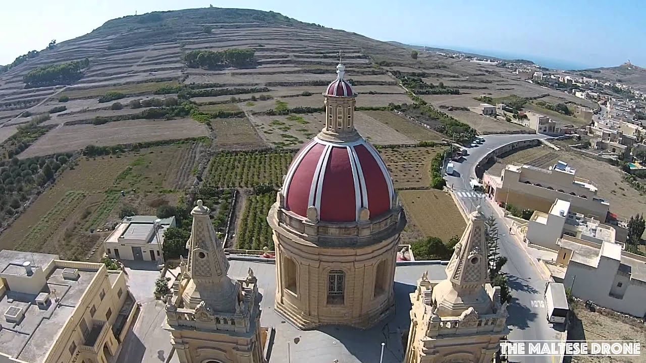 Għasri Church Gozo HD Drone 2015