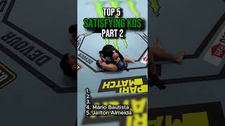 Top 5 Satisfying KOs #ufc #mmafighter #mma #ufcfighter #hyped #crowd #Ko #satisfying