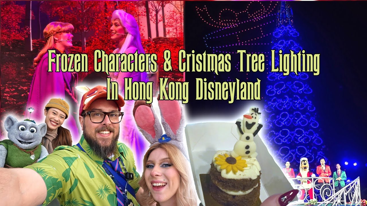 Frozen Characters and Christmas Tree Lighting in Hong Kong Disneyland - Day 5 Part II