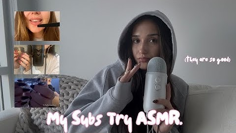 My Subscribers Try ASMR (they are SO good)
