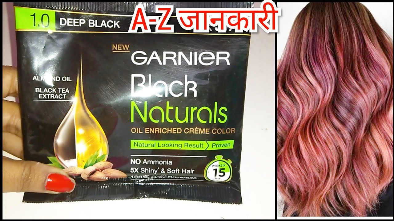 How to apply Garnier black naturals oil enriched cream colour in right