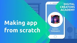 How to make an Android application "Gamers Wallpapers" from scratch at Andromo. Full Video Tutorial screenshot 1