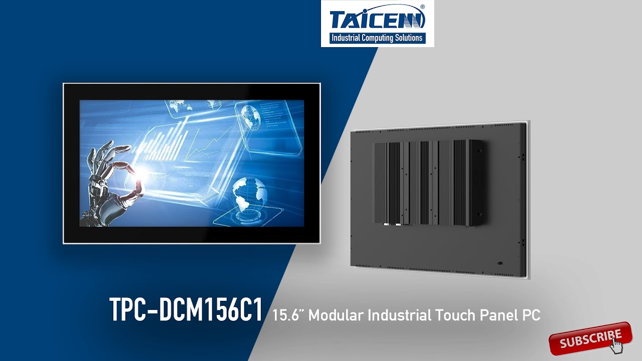 TAICENN 15.6" Modular Industrial Pcap. Touch Panel PCs for industrial automation applications.