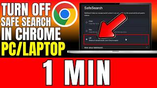 How To Turn Off Safe Search In Google Chrome On PC & Laptop (2026)