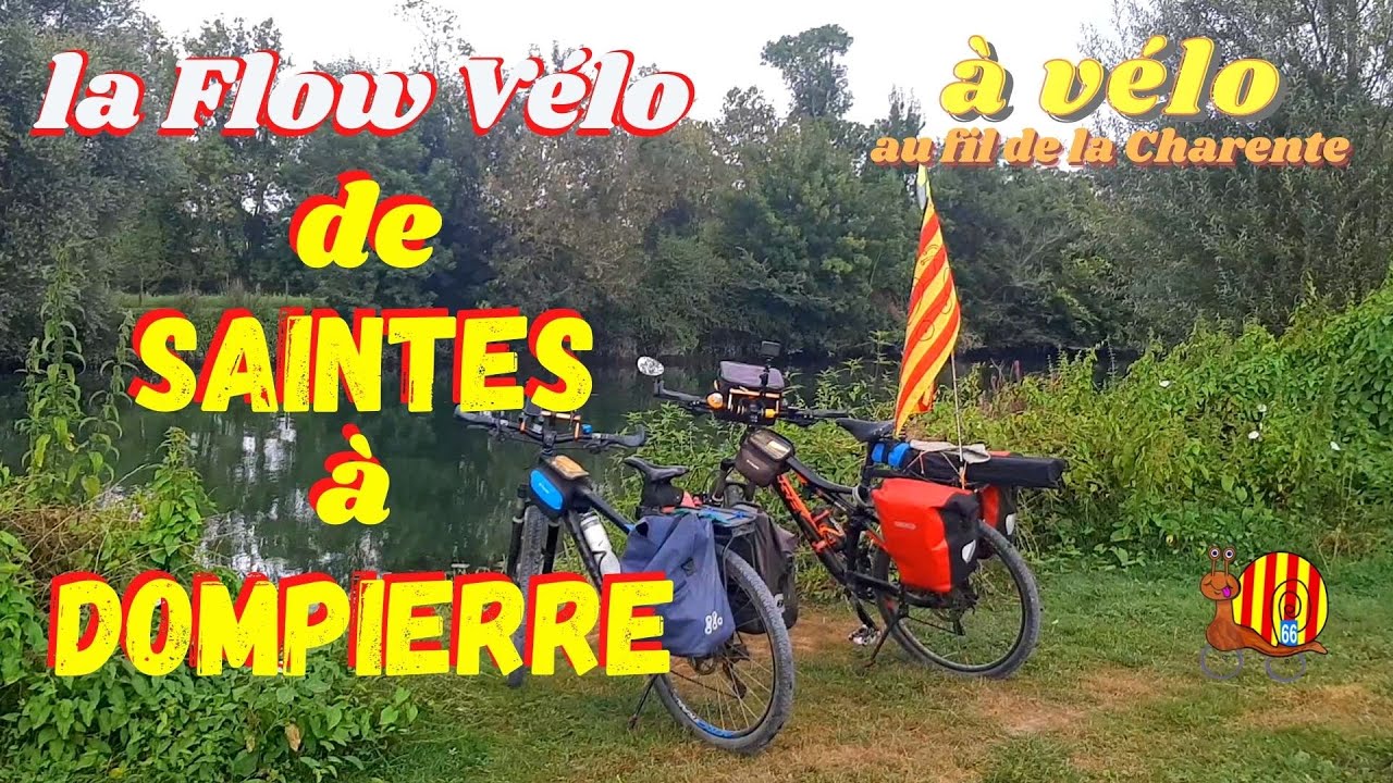 La FLOW VELO : de SAINTES à DOMPIERRE par Les Pédaleurs 66 au fil de la Charente. Véloroute sympa