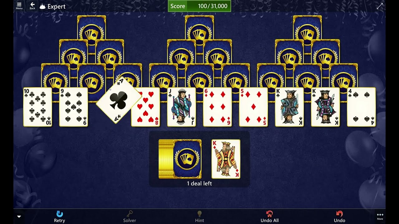 Star Club\TriPeaks\Expert II - #8: Earn a score of 31,000